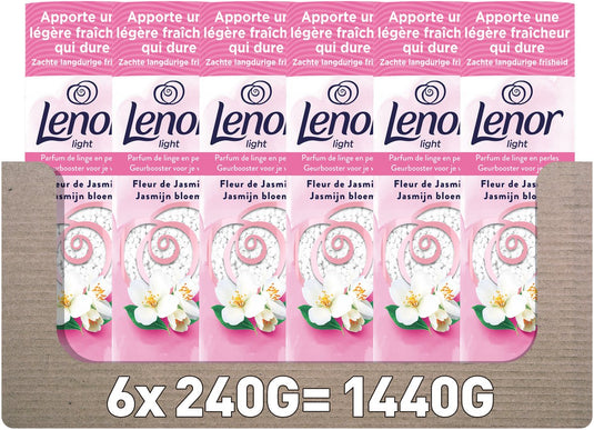 Lenor light geurbooster jasmijn bloem - 6 x 240 gram - wasparfum