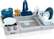 Klein toys miele speelgoed spoelbak met waterfunctie en kookplaat - blauw grijs