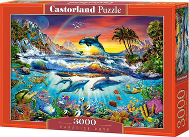 Castorland paradise cove – puzzel – 3.000 stukjes – satijnen afwerking – perfecte pasvorm – europese kwaliteit