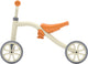 Chillafish loopfiets 1 jaar voor jongens en meisjes - vierwieler loopfiets tot 3 jaar met opbergvak - oranje - lichtgewicht loopauto met verstelbare zitting en draaghandvat - extra stabiel - stille anti slip banden voor binnen en buiten - model quadi