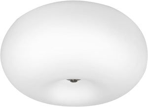 Eglo optica - plafondlamp - ø35 cm - nikkel-mat - wit