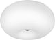 Eglo optica - plafondlamp - ø35 cm - nikkel-mat - wit