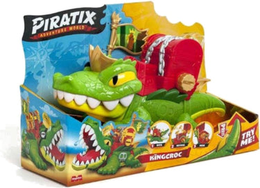 Magic box - piratix king croc set - krokodil speelfiguur - exclusieve kapitein - jungle avontuur