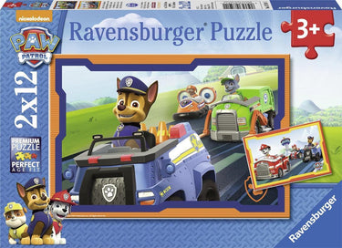 Ravensburger paw patrol puzzel - paw patrol in actie, 2x12st.