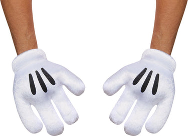 Disguise disney - mickey mouse, mickey mouse handschoenen, één maat volwassenen