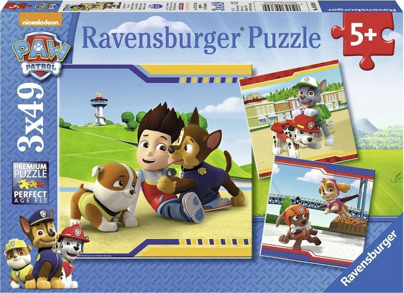 Chargez l'image dans la visionneuse de la galerie, Ravensburger puzzel paw patrol: helden met vacht - 3x49 stukjes - kinderpuzzel
