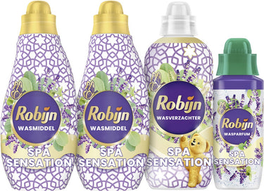 Robijn perfect match - spa sensation - 4 stuks - 2x wasmiddel + 1 wasverzachter + 1 wasparfum - voordeelverpakking