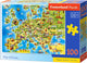 Castorland map of europe – puzzel – 100 stukjes – educatief – premium kwaliteit