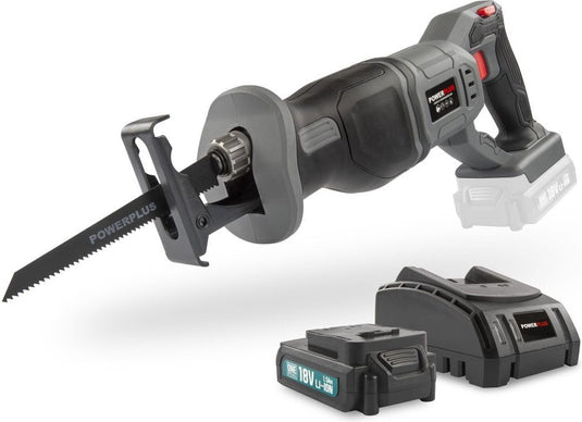 Powerplus powebrss1 reciprozaag - 18v - incl batterij 18v 1.5ah en lader