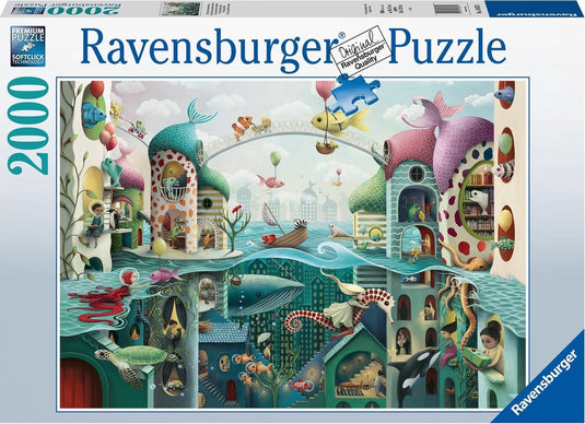 Ravensburger puzzel if fish could walk - legpuzzel - 2000 stukjes