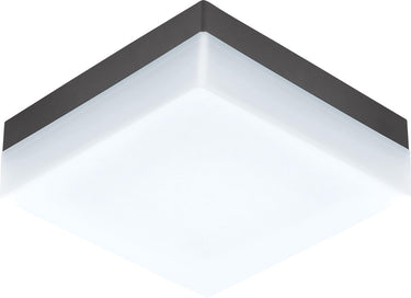 Eglo sonella plafondlamp - wandlamp buiten - led - 21,5 cm - antraciet wit