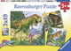 Ravensburger heersers van de oertijd - drie puzzels van 49 stukjes