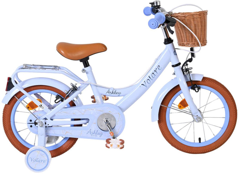 Afbeelding laden in galerijviewer, Volare ashley kinderfiets - meisjes - 14 inch - pastel blauw - twee handremmen
