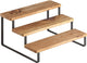 Metaltex - york lava - kruidenrek - 3 etages - 23 x 27 x 13 cm - hout en metaal
