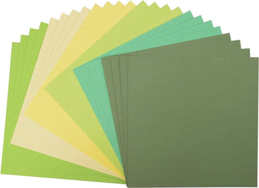 Florence vaessen creative cardstock, stevig kaartpapier 216g - groen, 24 stuks. 30,5 x 30,5 cm