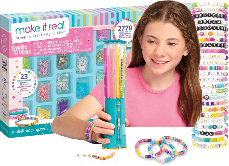 Afbeelding laden in galerijviewer, Make it real - swift clicks™ heishi deluxe armbandenmaker - maak 30+ unieke heishi armbanden

