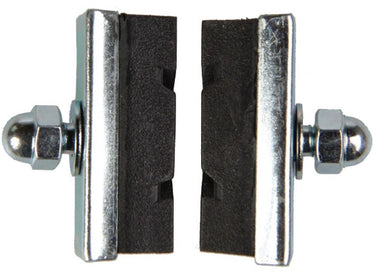 Dresco remblokken - voor knijpremmen - voor voor- of achterrem - te monteren met de bolkopmoer - breedte 10mm - lengte 4cm - 2 stuks
