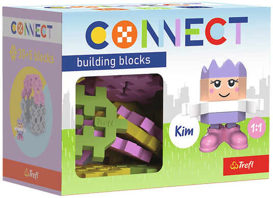 Trefl connect connect | bouwstenen kim 35 stuks