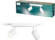 Philips wyatt opbouwspot - led gu10 fitting - richtbaar - 2 lichtpunten - clickfix - wit
