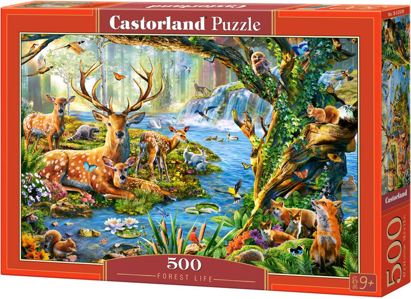 Afbeelding laden in galerijviewer, Castorland legpuzzel forest life, 500st.
