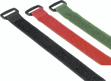 Hama klett-kabelbinder mit öse, wiederverwendbar, 20 x 250 mm, farbig, 9 stück (00221006)