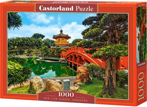 Castorland nan lian garden, hongkong – puzzel – 1000 stukjes – satijnen afwerking – perfecte pasvorm – europese kwaliteit