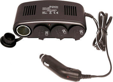 Carpoint led 4-weg aanstekerdoos - 12v - 10a