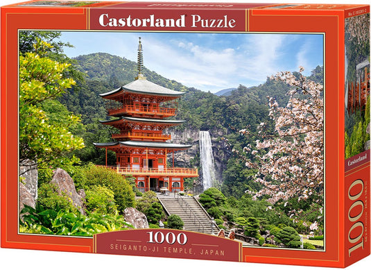 Castorland seiganto-ji temple, japan – puzzel – 1.000 stukjes – satijnen afwerking – perfecte pasvorm – europese kwaliteit