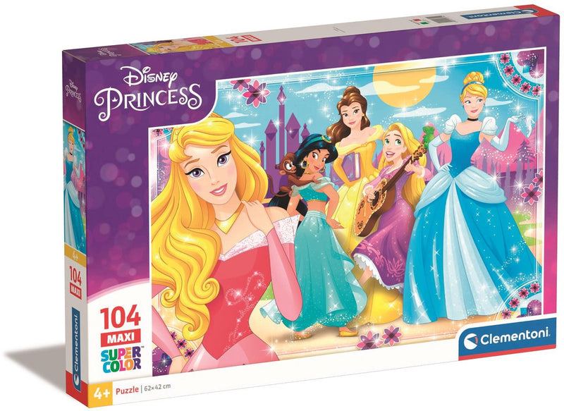 Afbeelding laden in galerijviewer, Clementoni legpuzzel super color maxi disney princess, 104st.
