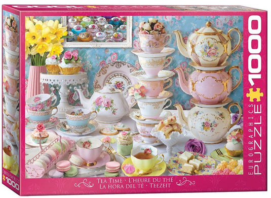 Eurographics - theetafel [tea table] - 1000 stukjes 68×48cm (b×h) - legpuzzel