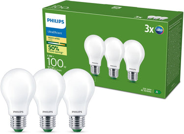 Philips filament bulb mat 100w a60 e27 x3