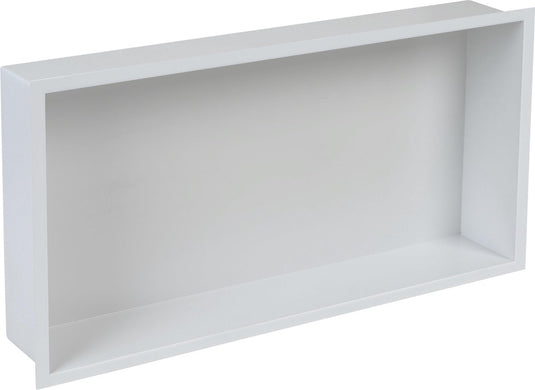 Plieger inbox inbouwnis - met flens - rvs - 60x30x7.5 cm - wit