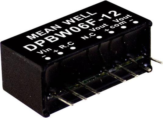 Mean well dpbw06f-15 dc dc-convertermodule 200 ma 6 w aantal uitgangen: 2 x inhoud 1 stuk(s)
