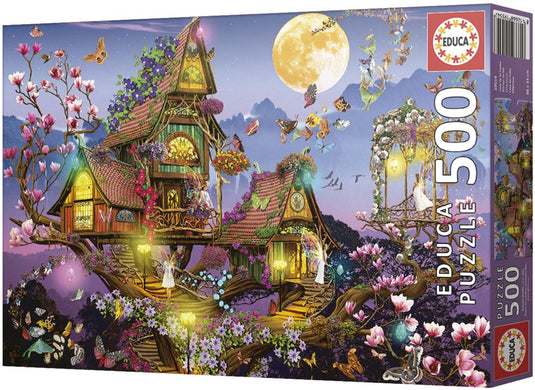 Educa - puzzel - 500 stuks - huis van de fee