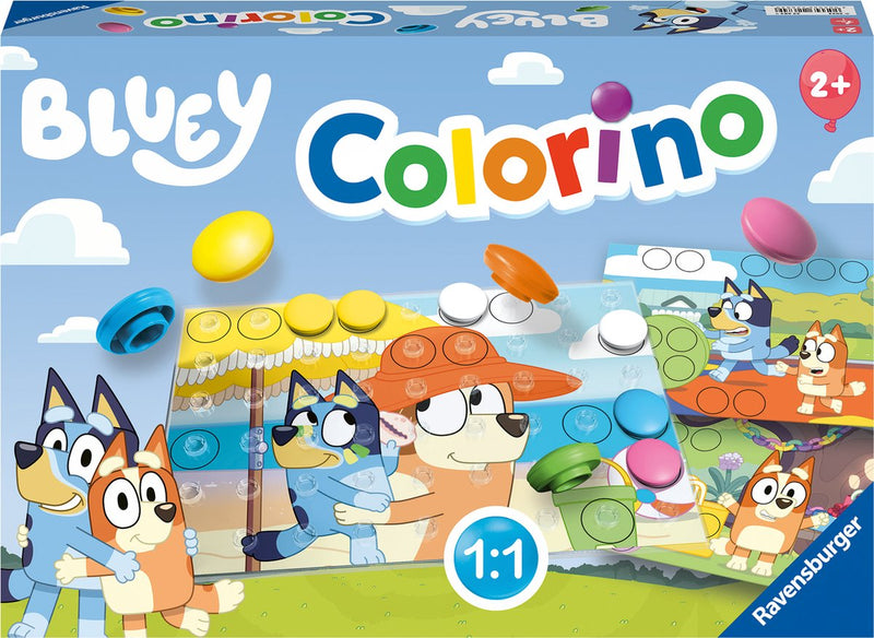 Afbeelding laden in galerijviewer, Ravensburger bluey colorino kinderspel
