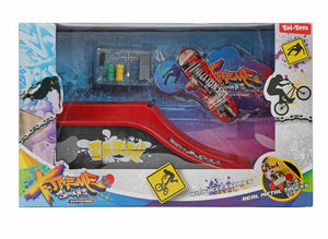 Toi-toys vingerskateboard of bmx fiets met skatebaan