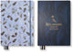 Kangaro notitieboek - natural beauty - 25,3 x 17,8 cm - dotpapier - met eleastiek en leeslinten - 2 stuks