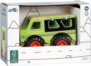 Small foot - houten off-road jeep groen