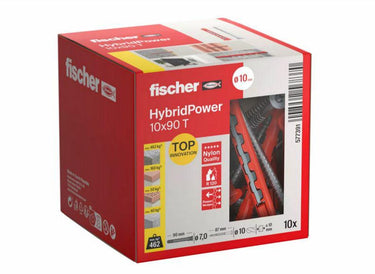 Fischer hybridpower - hybride plug - 10x90 mm - vuurvast