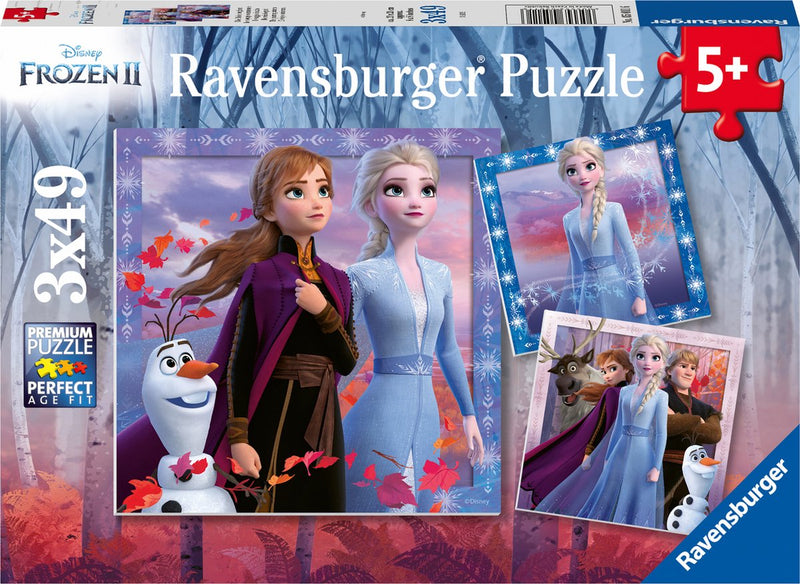 Afbeelding laden in galerijviewer, Ravensburger puzzels disney frozen 2 - 3 x 49 stukjes - kinderpuzzel

