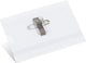Kangaro naambadge - 60x90mm - met clip, speld en insteekkaartjes wit - doos 24 stuks - k-44101