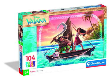 Disney clementoni vaiana 2 legpuzzel 104 stukjes - super kinderpuzzel - educatief speelgoed - puzzel voor kinderen, meisjes en jongens vanaf 6 jaar