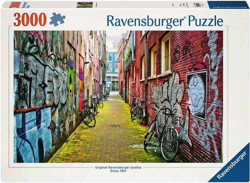 Afbeelding laden in galerijviewer, Ravensburger puzzel street in amsterdam - legpuzzel - 3000 stukjes

