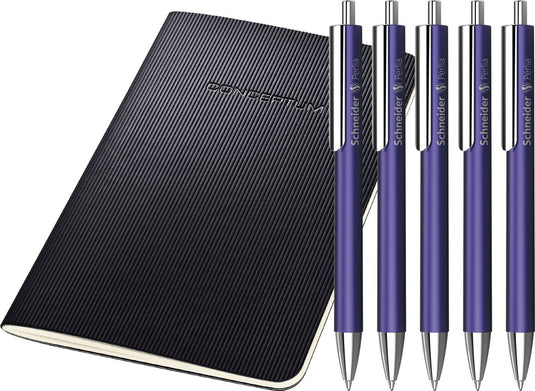 Schneider schrijfwaren schneider balpen - perlia - xb - violet - 5 stuks - blauwschrijvend - s-139608-5
