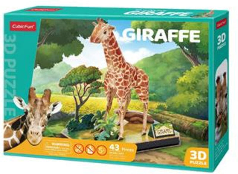 Afbeelding laden in galerijviewer, Cubic fun 3d puzzel giraffe
