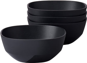Mepal serveerschaal silueta - 4x 250 ml - saladeschaal - nordic black