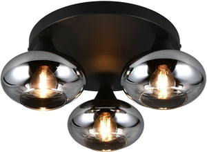 Rl live your light reality divina - plafondlamp - rookkleur - excl. 3x e14 4 w - plafondbevestiging