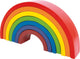 Small foot - houten bouwblokken regenboog, 9dlg.