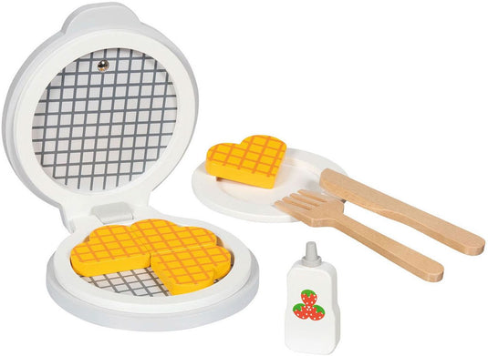 Goki houten wafelijzer met accesoires, 9dlg.