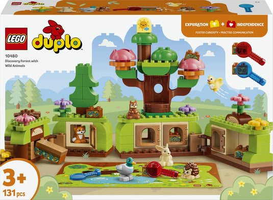 Lego duplo ontdekkingsbos met wilde dieren speelgoed voor kinderen en kinderkamer decoratie 10480